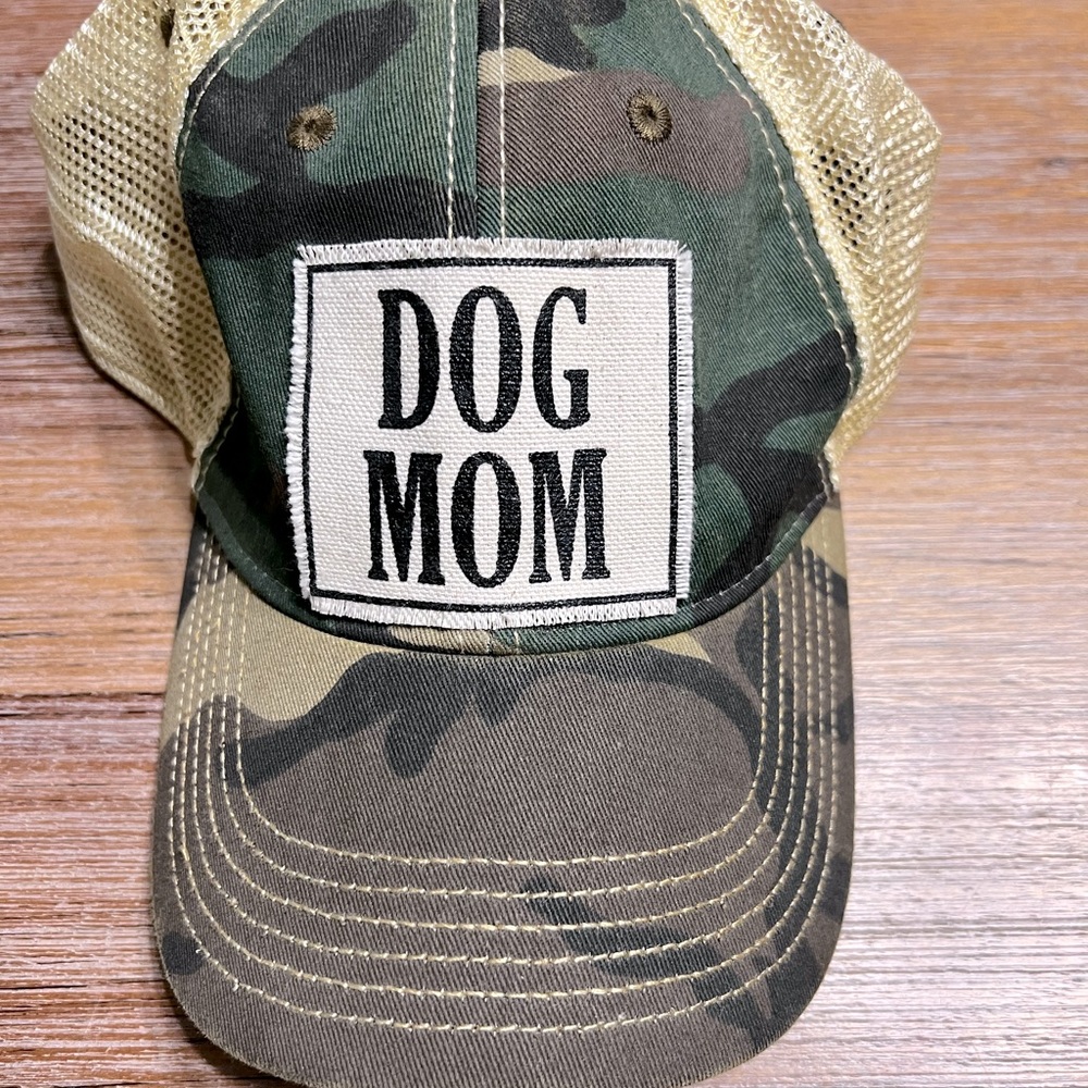 Dog Mom Distressed Truck Hat